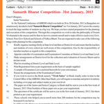 Samarth Bharat Competition 31st January 2013